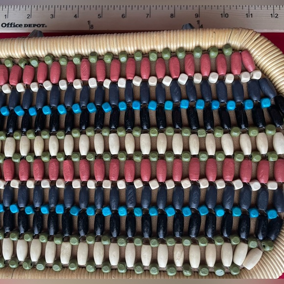 NWT PATRICIA NASH WICKER MULTIBEAD HANDBAG. ***look at description - Picture 8 of 11